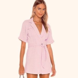 FREE PEOPLE Clementine Mini Tie Waist Dress